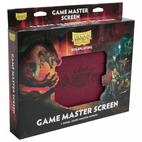 Cover: 5706569500221 | Game Master Screen - Blood Red | Dragon Shield Roleplay