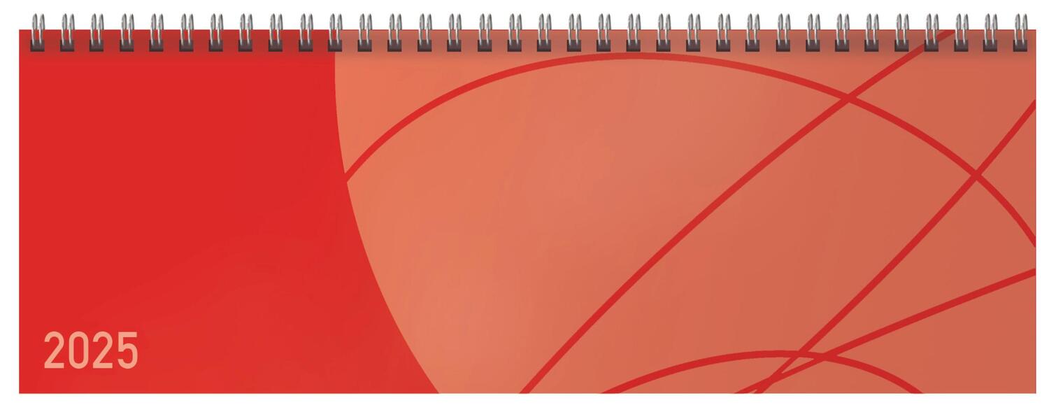 Cover: 9783731878759 | Tischkalender quer Professional Colourlux 2025 rot | Verlag Korsch