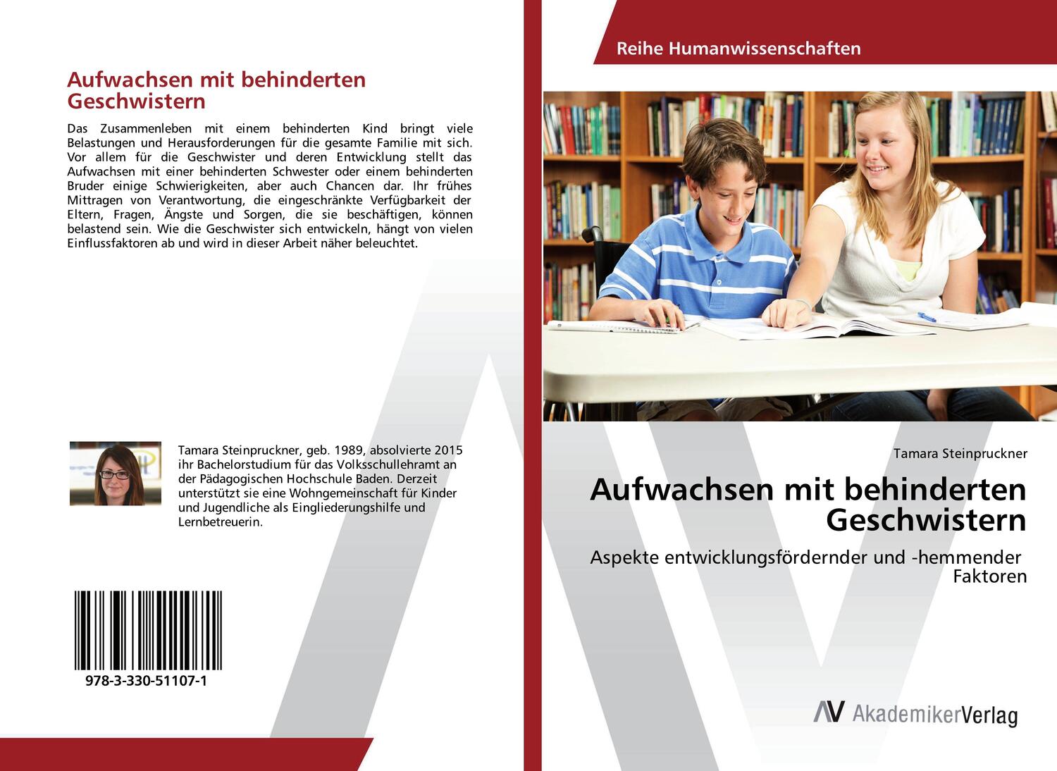 Cover: 9783330511071 | Aufwachsen mit behinderten Geschwistern | Tamara Steinpruckner | Buch