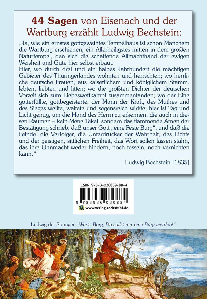 Rückseite: 9783936030884 | Sagenbuch von Eisenach und der Wartburg | Ludwig Bechstein | Buch