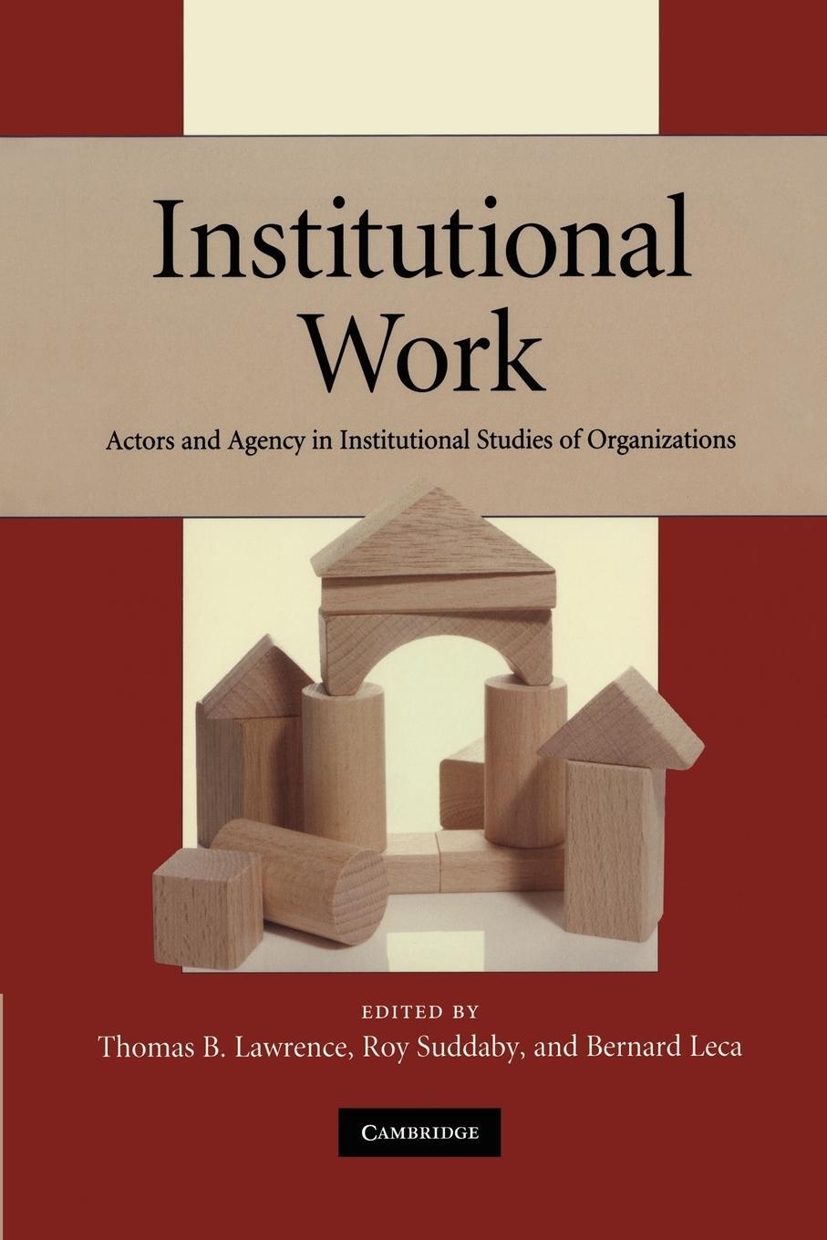 Cover: 9780521178525 | Institutional Work | Roy Suddaby | Taschenbuch | Paperback | Englisch