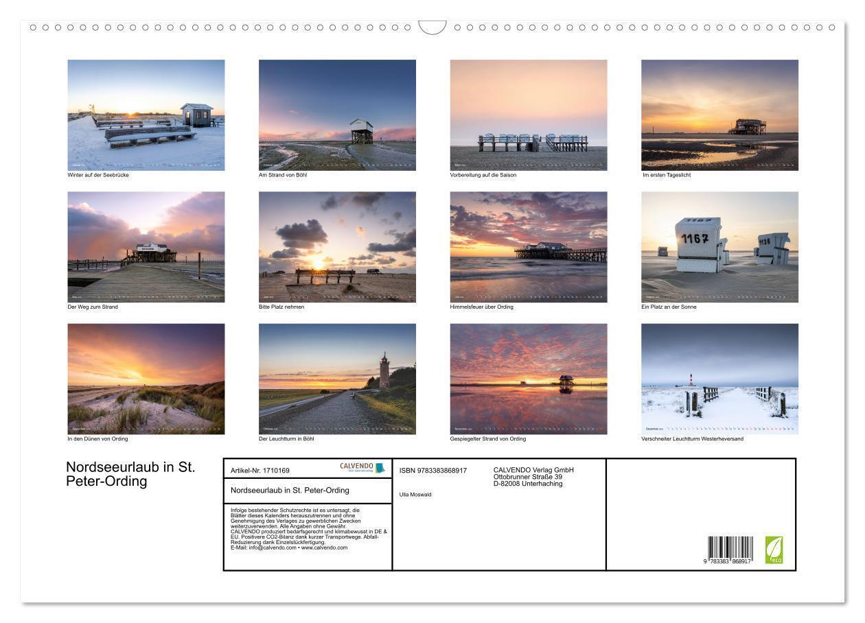 Bild: 9783383868917 | Nordseeurlaub in St. Peter-Ording (Wandkalender 2025 DIN A2 quer),...