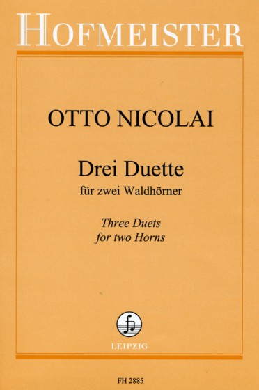 Cover: 9790203428855 | 3 Duette | Otto Nicolai | Buch | Friedrich Hofmeister Musikverlag