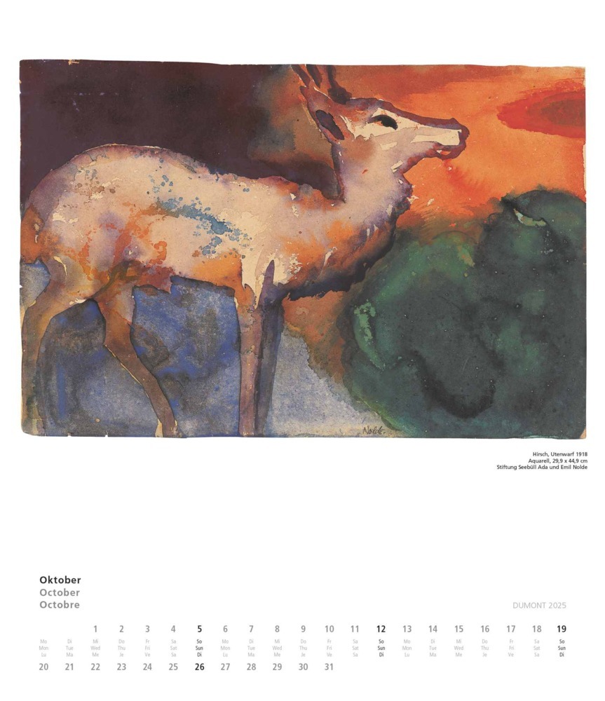 Bild: 4250809652979 | Emil Nolde 2025 - Kunstkalender - Wandkalender im Format 34,5 x 40...