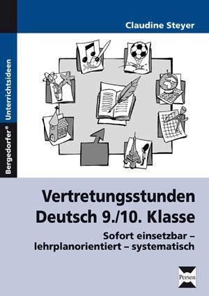 Cover: 9783834433381 | Vertretungsstunden Deutsch 9./10. Klasse | Claudine Steyer | Buch