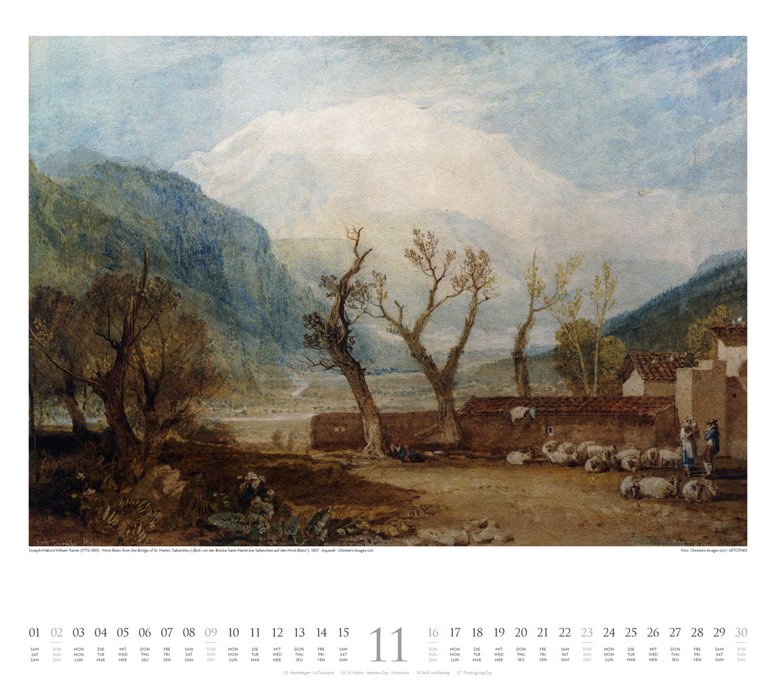 Bild: 9783838425658 | William Turner Kalender 2025 | William Turner (u. a.) | Kalender