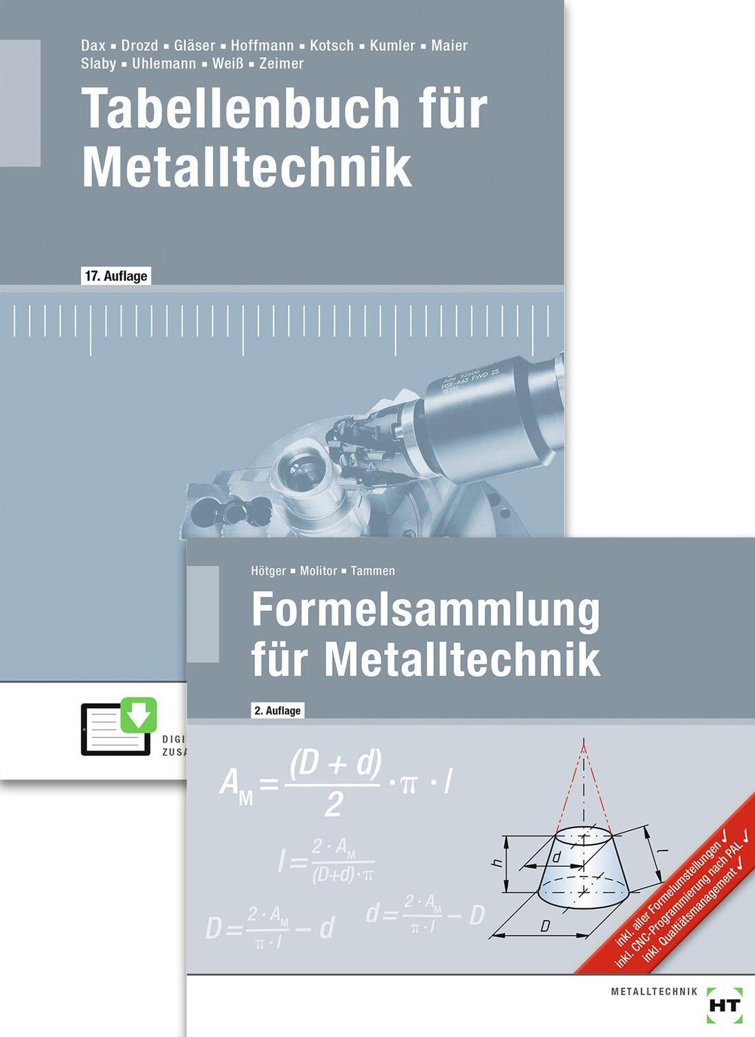 Cover: 9783582300904 | Paketangebot Tabellenbuch für Metalltechnik und Formelsammlung für...