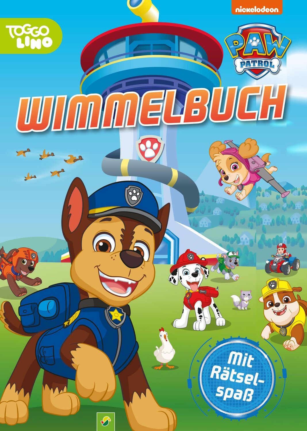 Cover: 9783849932077 | PAW Patrol Wimmelbuch. Mit Rätselspaß. Für Kinder ab 3 Jahren | Verlag