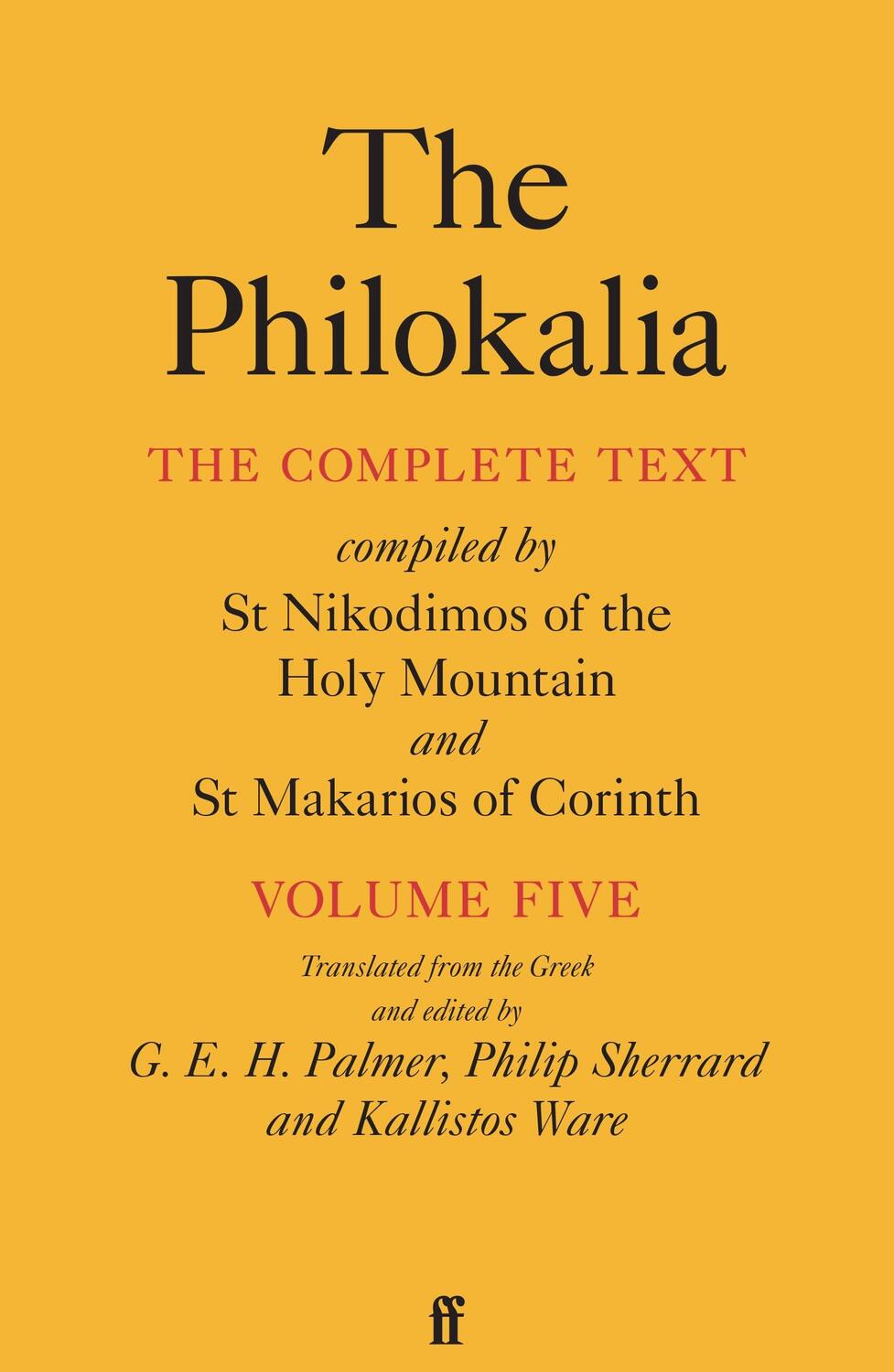 Cover: 9780571374649 | The Philokalia Vol 5 | G. E. H. Palmer | Taschenbuch | Englisch | 2024