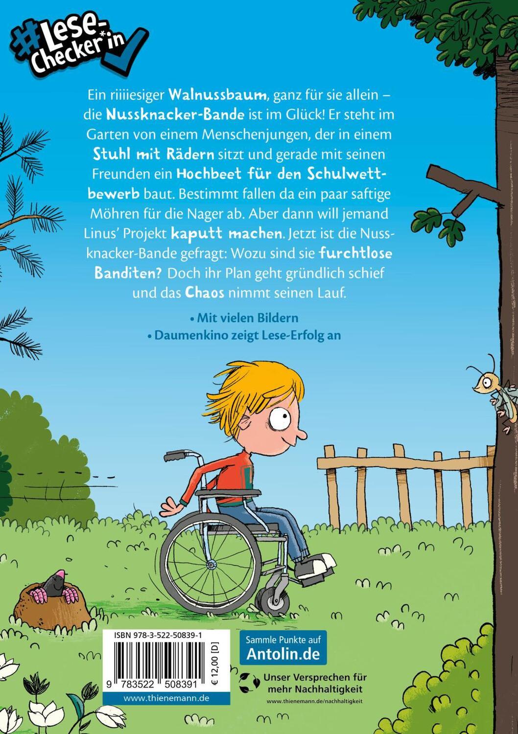 Rückseite: 9783522508391 | Nussknacker-Bande 2: Verpeilt und zugemäht! | Heike Eva Schmidt | Buch