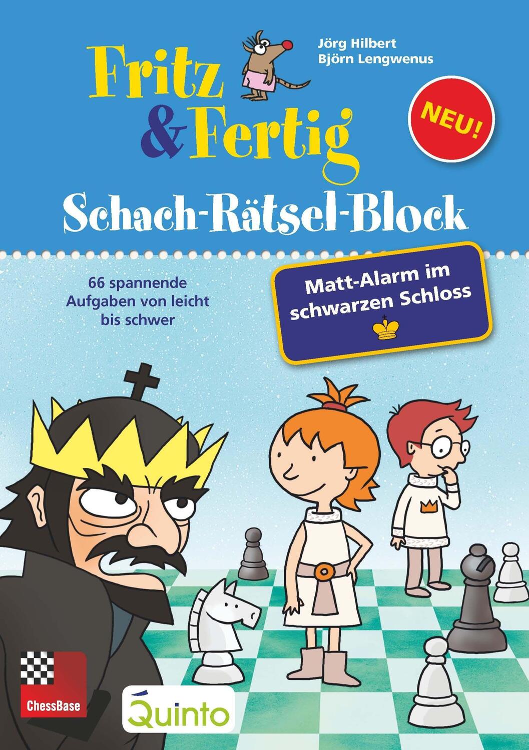 Cover: 9783866816404 | Fritz&Fertig Schach-Rätselblock: Mattalarm im schwarzen Schloss | Buch