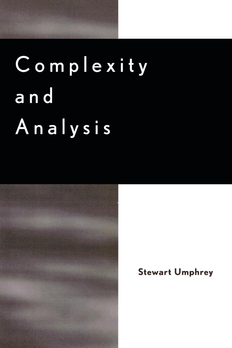 Cover: 9780739103067 | Complexity and Analysis | Stewart Umphrey | Taschenbuch | Paperback