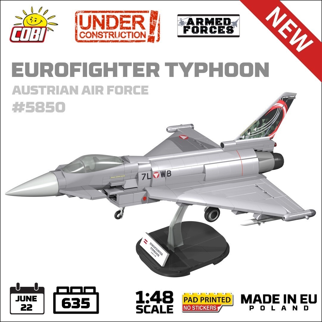 Cover: 5902251058500 | COBI 5850 - Eurofighter Typhoon Austrian Air Force, 635...