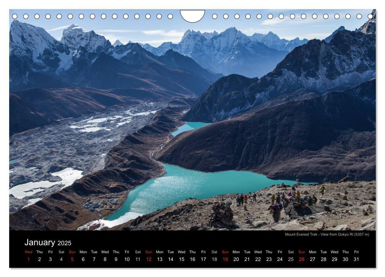 Bild: 9781325991471 | Mount Everest Trek (Wall Calendar 2025 DIN A4 landscape), CALVENDO...