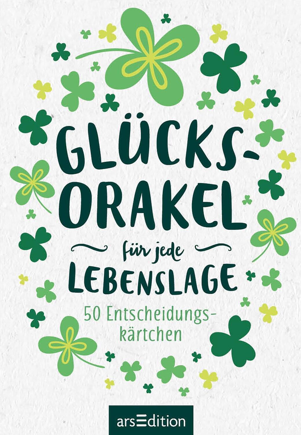 Bild: 9783845854519 | Glücksorakel für jede Lebenslage | 50 Entscheidungskärtchen | Buch