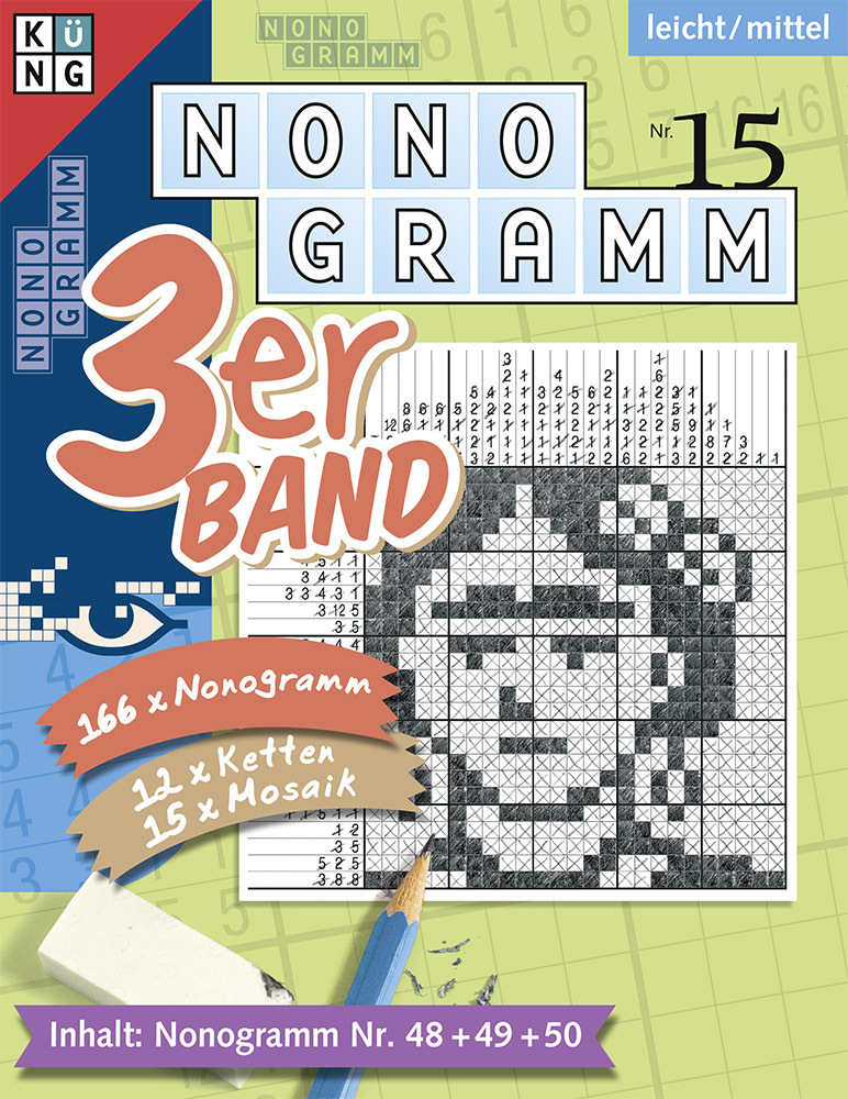 Cover: 9783906238692 | Nonogramm 3er-Band. Nr.15 | Conceptis Puzzles | Taschenbuch | 108 S.
