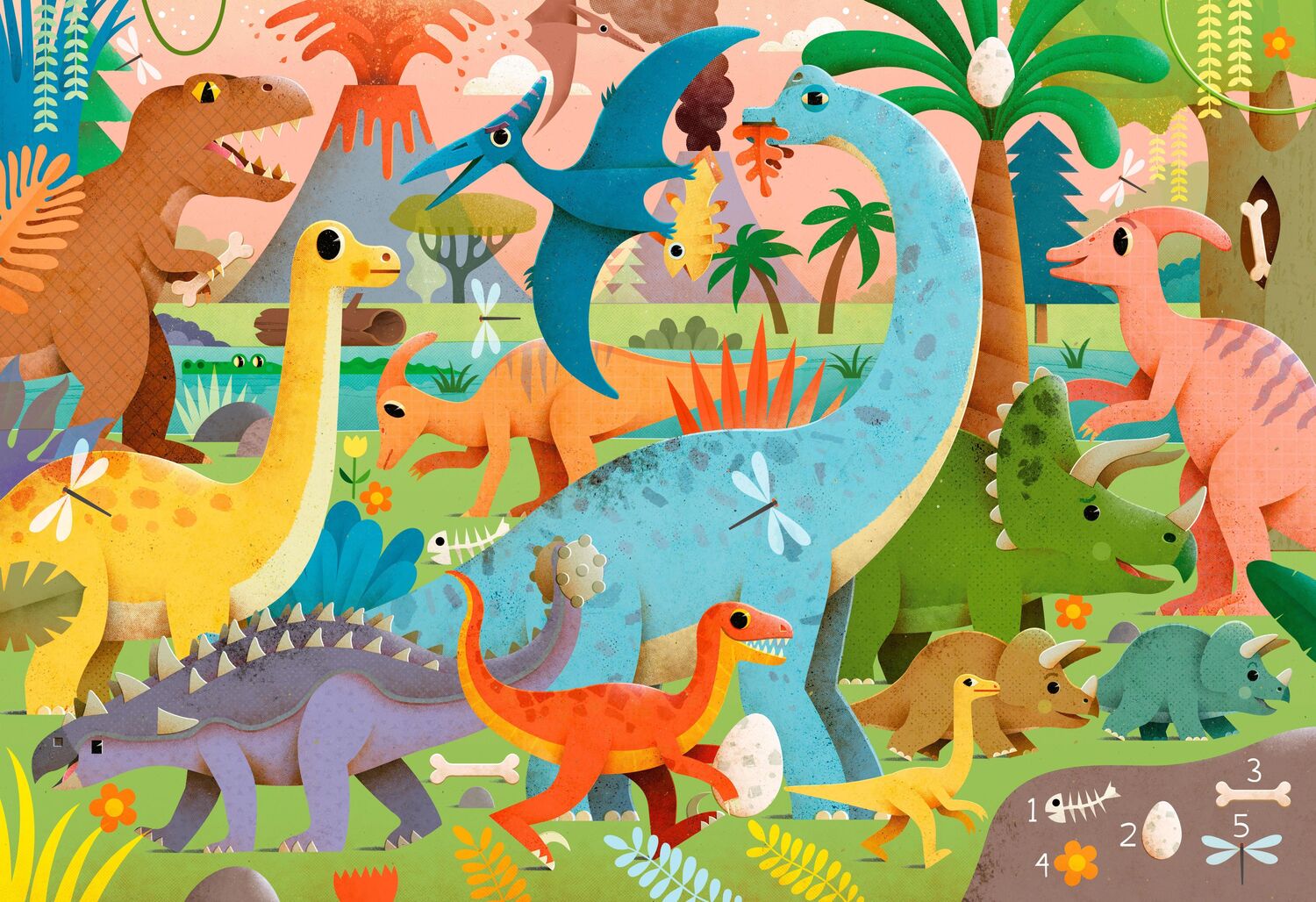 Bild: 9788863124842 | Meine Puzzle-Box: Dinosaurier | National Geographic Kids | Stück