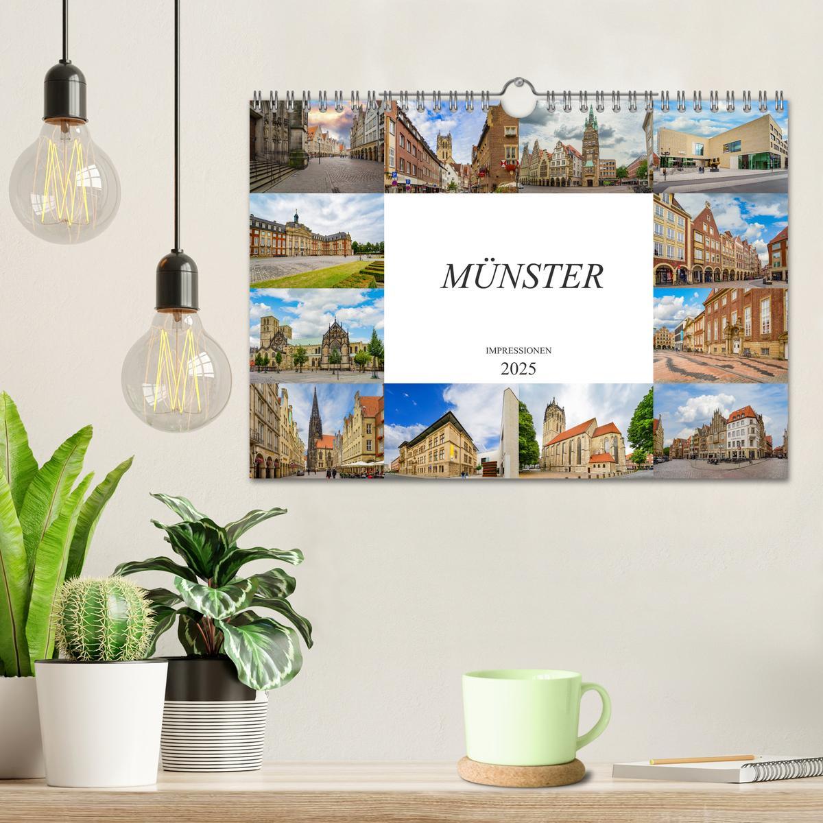 Bild: 9783435214464 | Münster Impressionen (Wandkalender 2025 DIN A4 quer), CALVENDO...