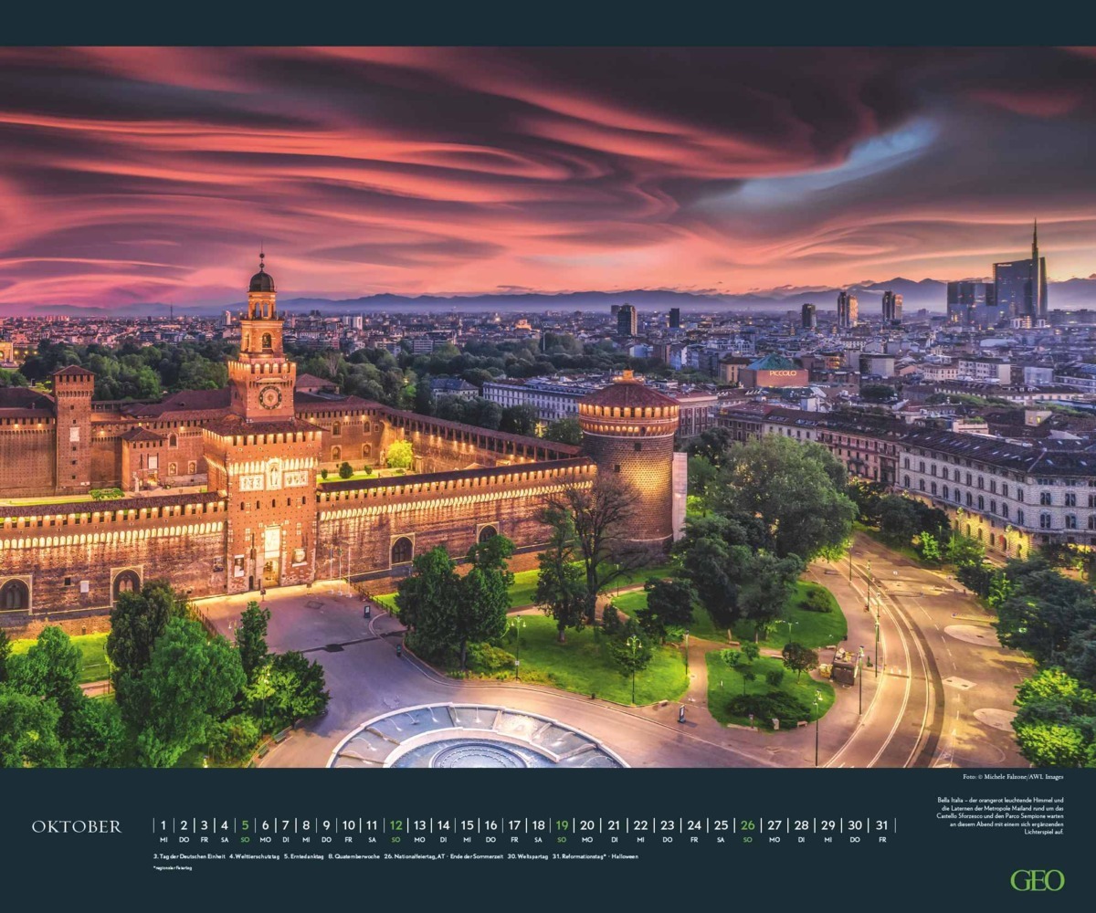 Bild: 4002725988850 | GEO - Wolkenspiele 2025 Wandkalender, 60x50cm, Posterkalender mit...