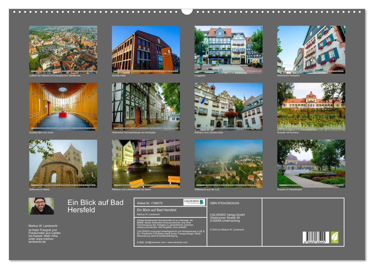 Bild: 9783435635245 | Ein Blick auf Bad Hersfeld (Wandkalender 2025 DIN A2 quer),...