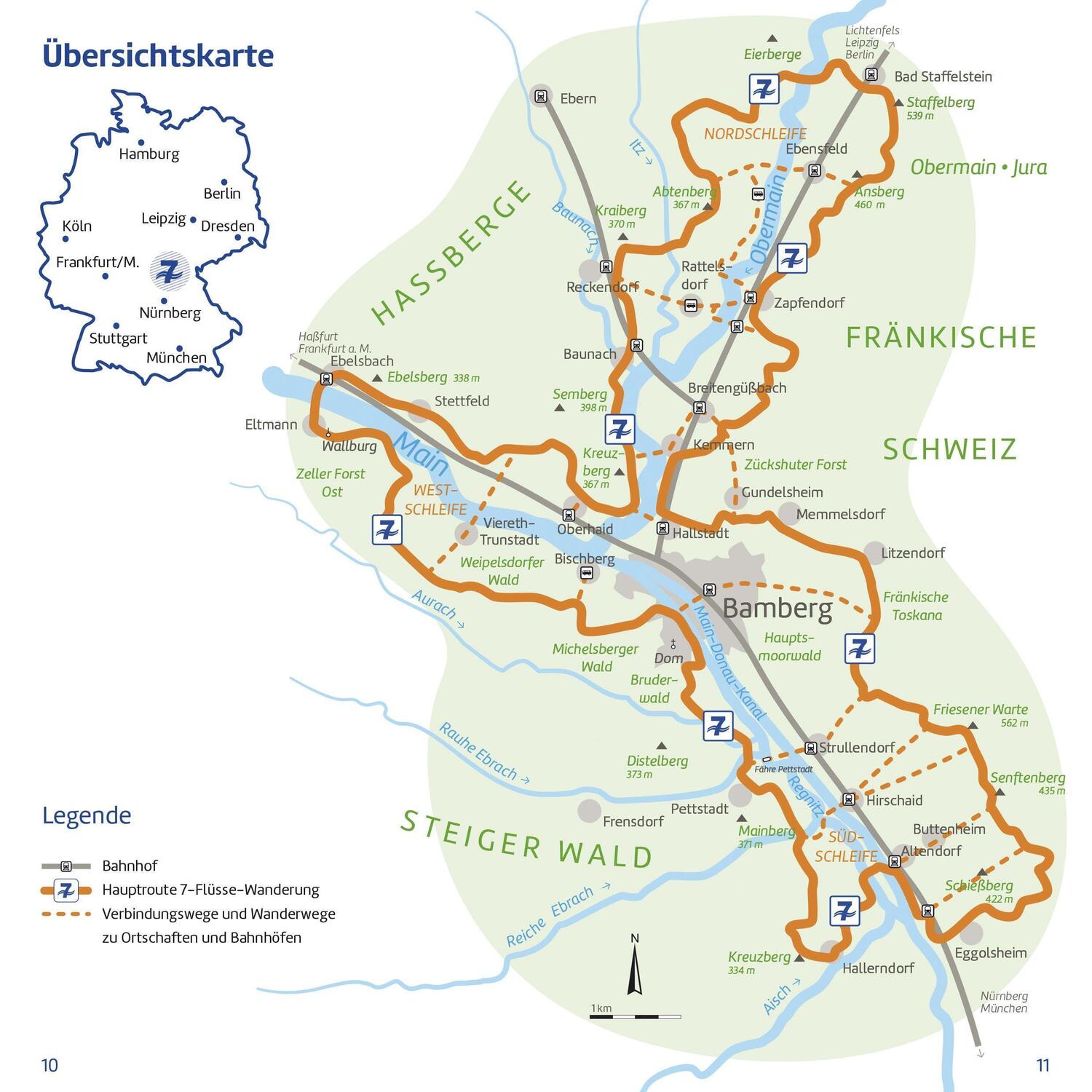 Bild: 9783947603046 | Sieben-Flüsse-Wanderweg | Wanderführer mit allen Etappen | Schmitt
