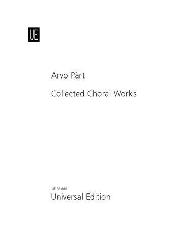 Cover: 9783702466169 | Collected Works | Chor. Studienpartitur. | Arvo Pärt | Buch | 2015