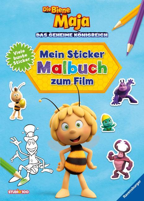 Cover: 9783473496273 | Die Biene Maja: Mein Sticker-Malbuch zum Film | Taschenbuch | 96 S.