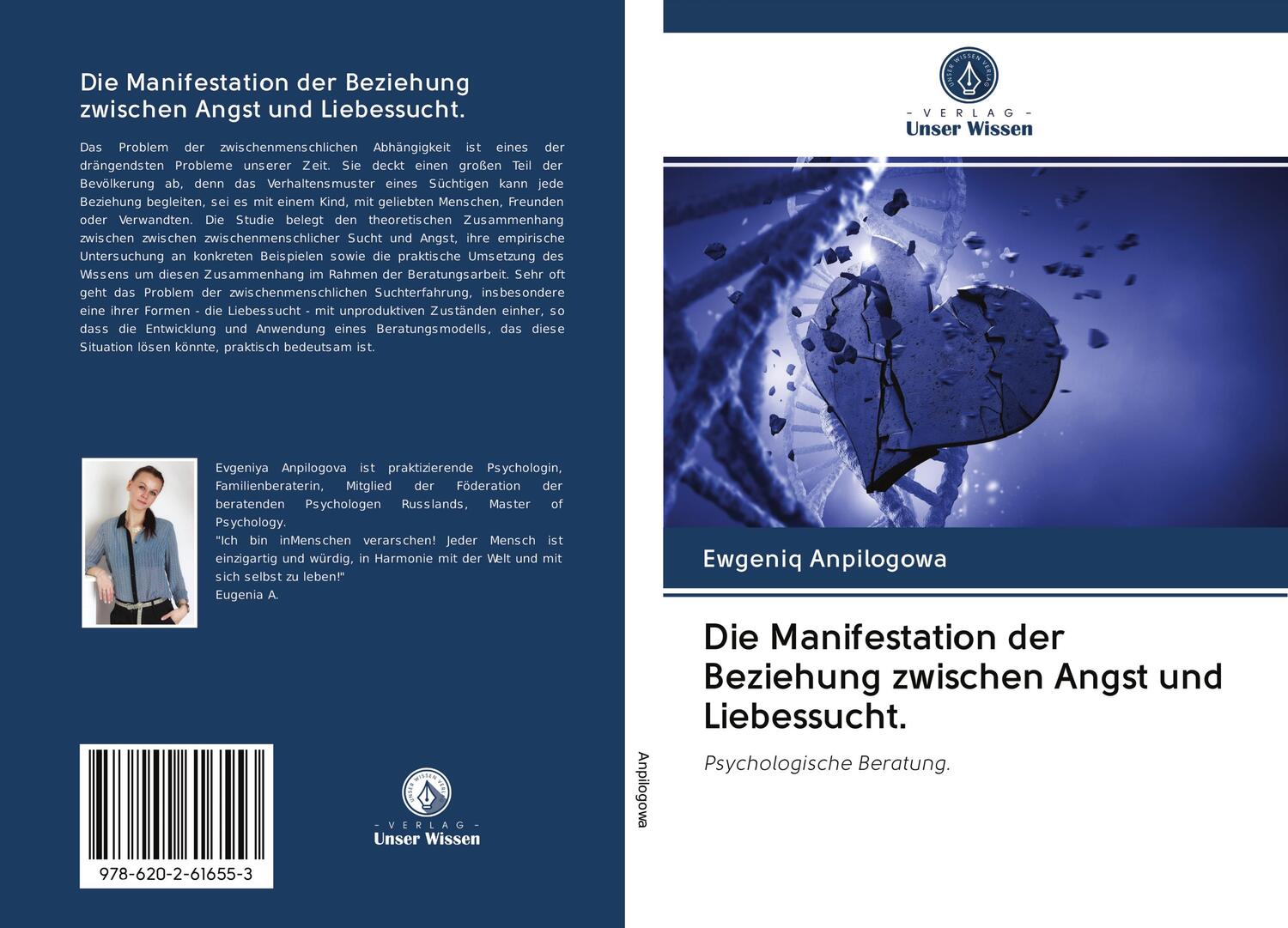 Cover: 9786202616553 | Die Manifestation der Beziehung zwischen Angst und Liebessucht. | Buch
