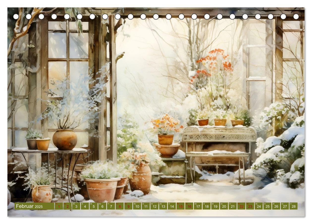 Bild: 9783383836343 | Lauschige Gartenecken (Tischkalender 2025 DIN A5 quer), CALVENDO...