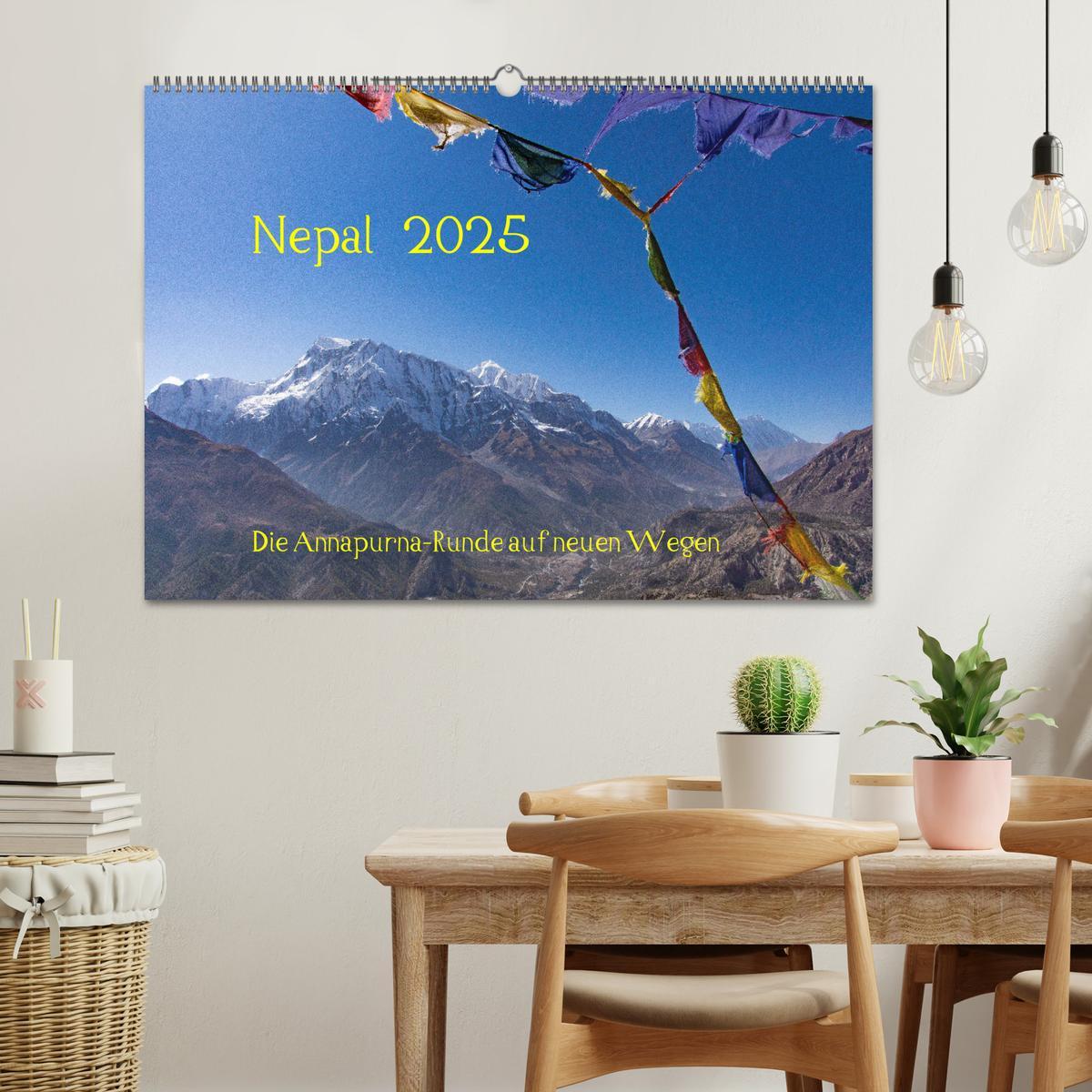 Bild: 9783435148738 | NEPAL - rund um die Annapurna (Wandkalender 2025 DIN A2 quer),...