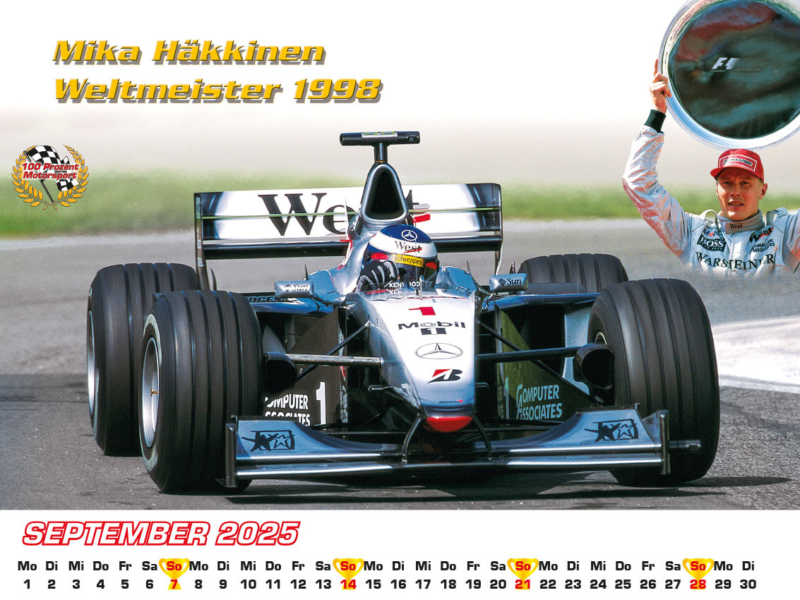 Bild: 9783948794804 | Best of F1 der 90iger Kalender 2025 | Frank Pommer | Kalender | 2025