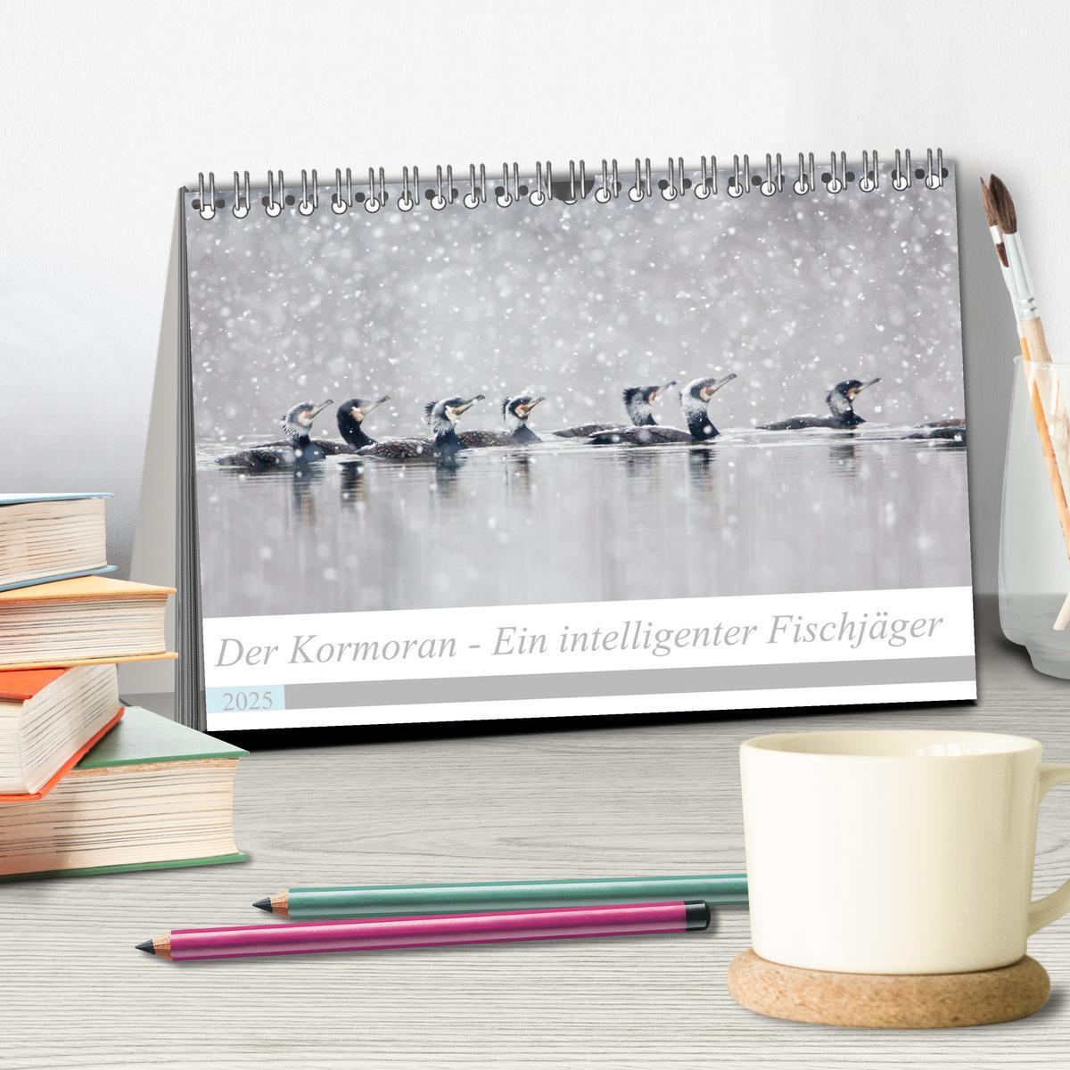 Bild: 9783435054008 | Der Kormoran - Ein intelligenter Fischjäger (Tischkalender 2025 DIN...