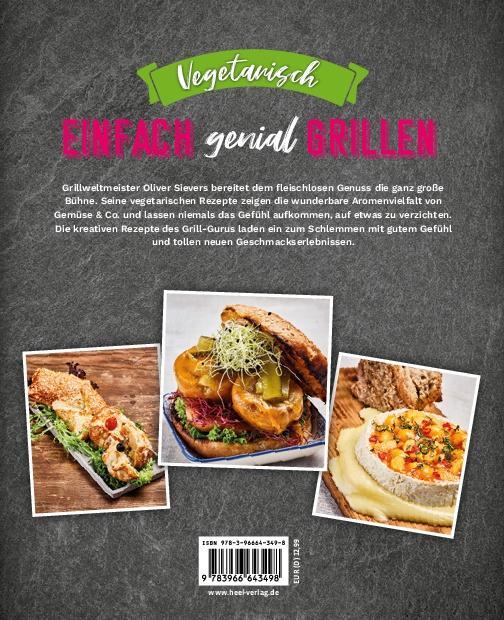 Rückseite: 9783966643498 | Einfach genial grillen - Vegetarisch | Oliver Sievers | Taschenbuch