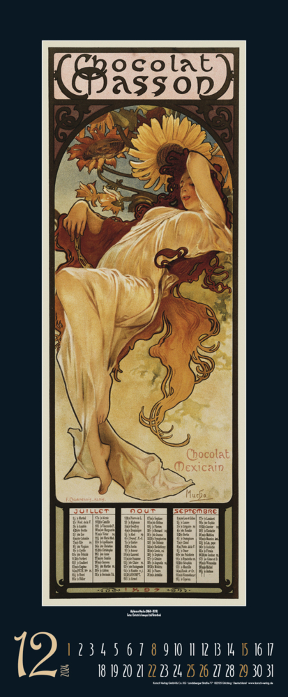 Bild: 9783731868408 | Art Nouveau 2024 | Korsch Verlag | Kalender | Spiralbindung | Deutsch