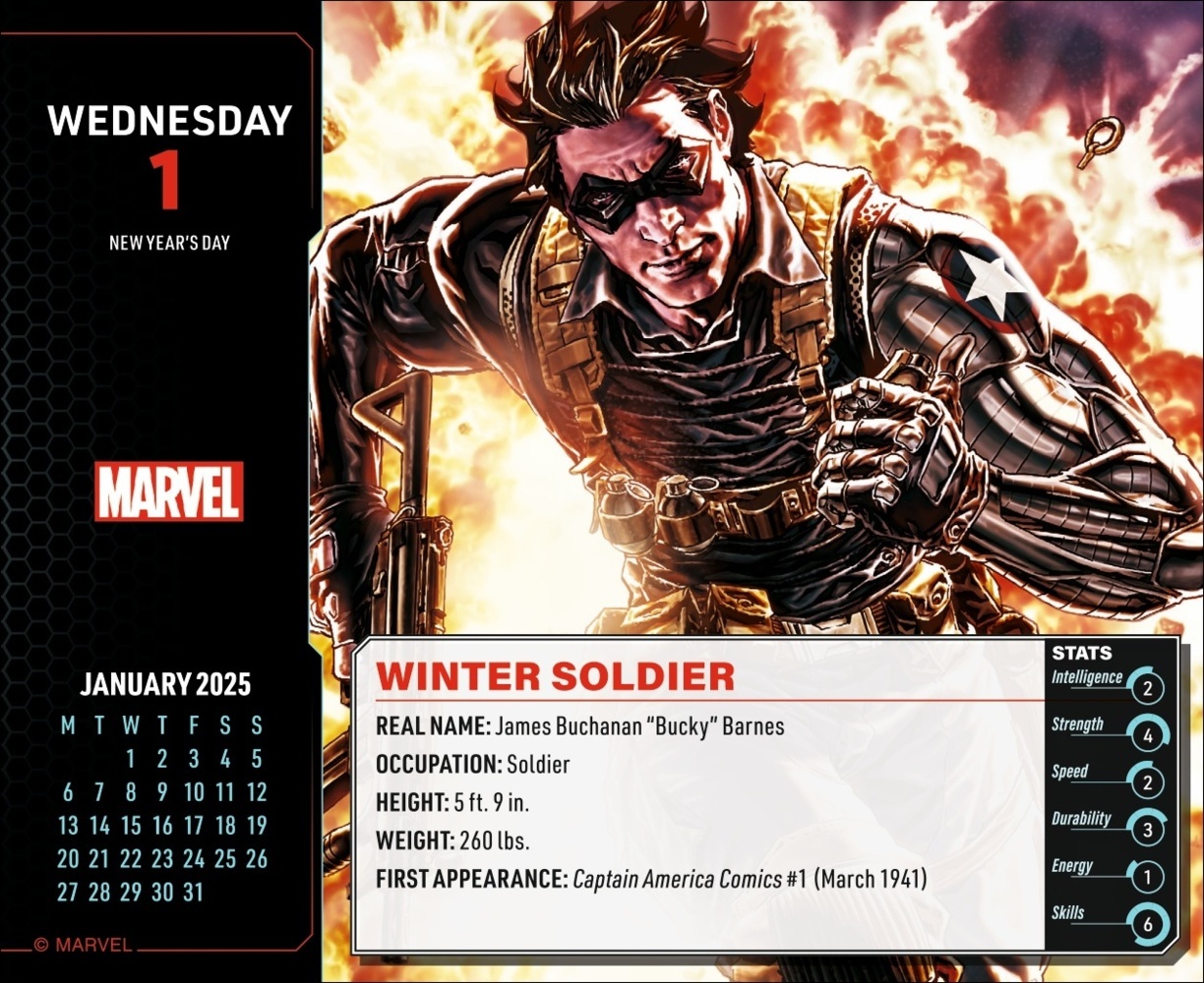 Bild: 9783840196775 | Marvel Comics Tagesabreißkalender 2025 | Kalender | Geblockt | 320 S.