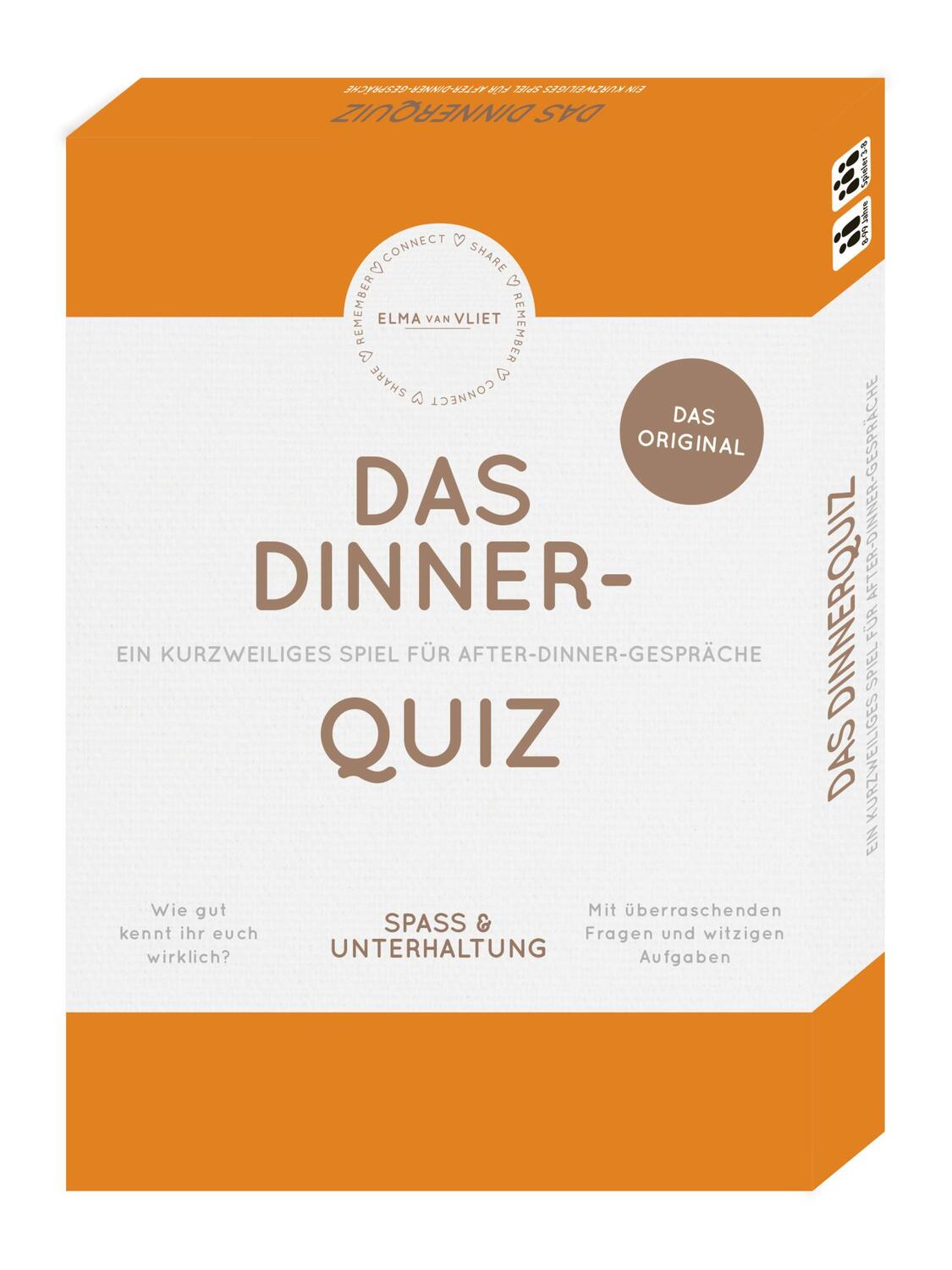 Cover: 4251693901563 | Erzähl mal! Das Dinnerquiz | Elma Van Vliet | Spiel | Schachtel | 2022