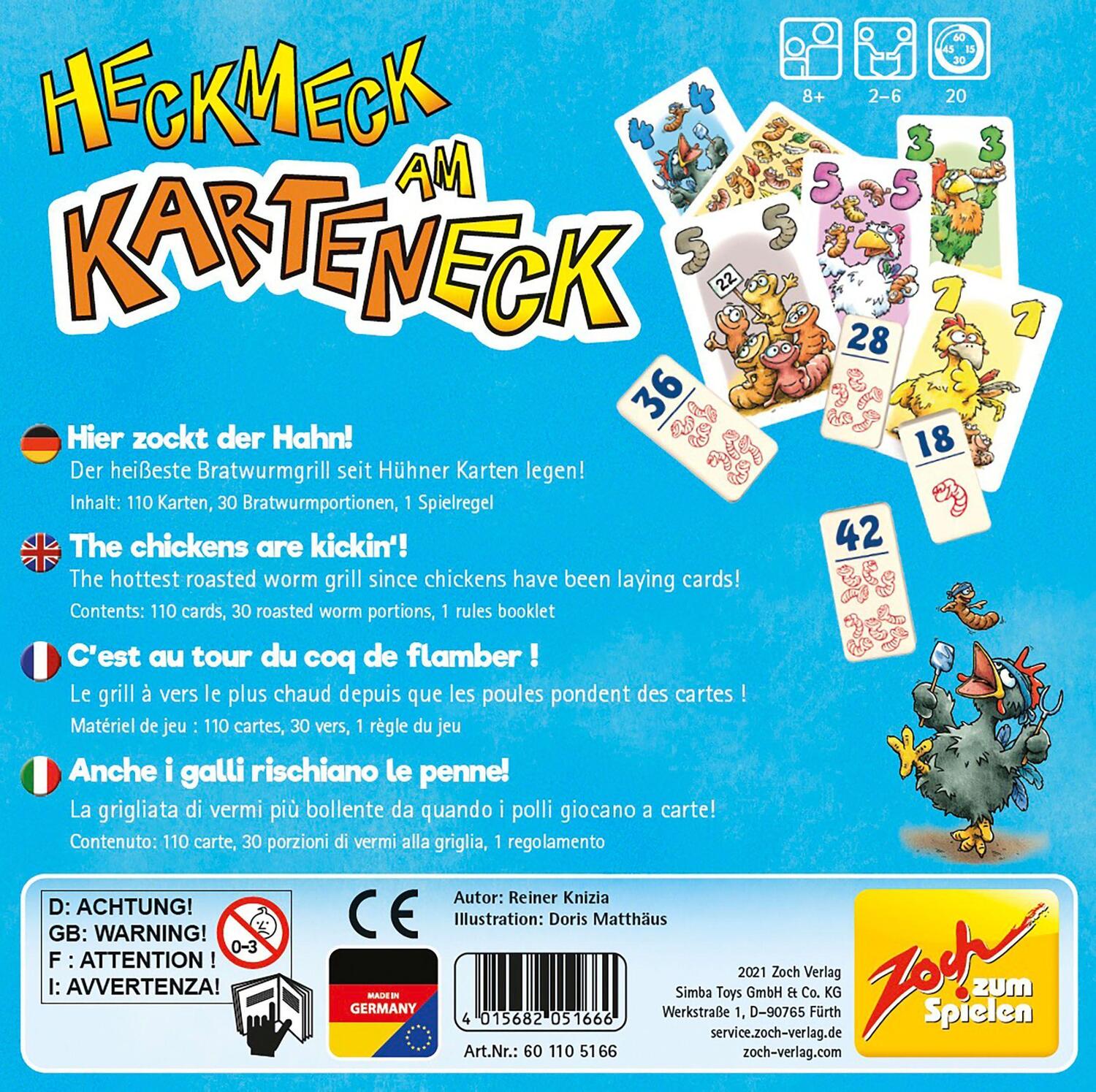 Bild: 4015682051666 | Heckmeck am Karteneck | Zoch | Spiel | Deutsch | 2022 | Zoch