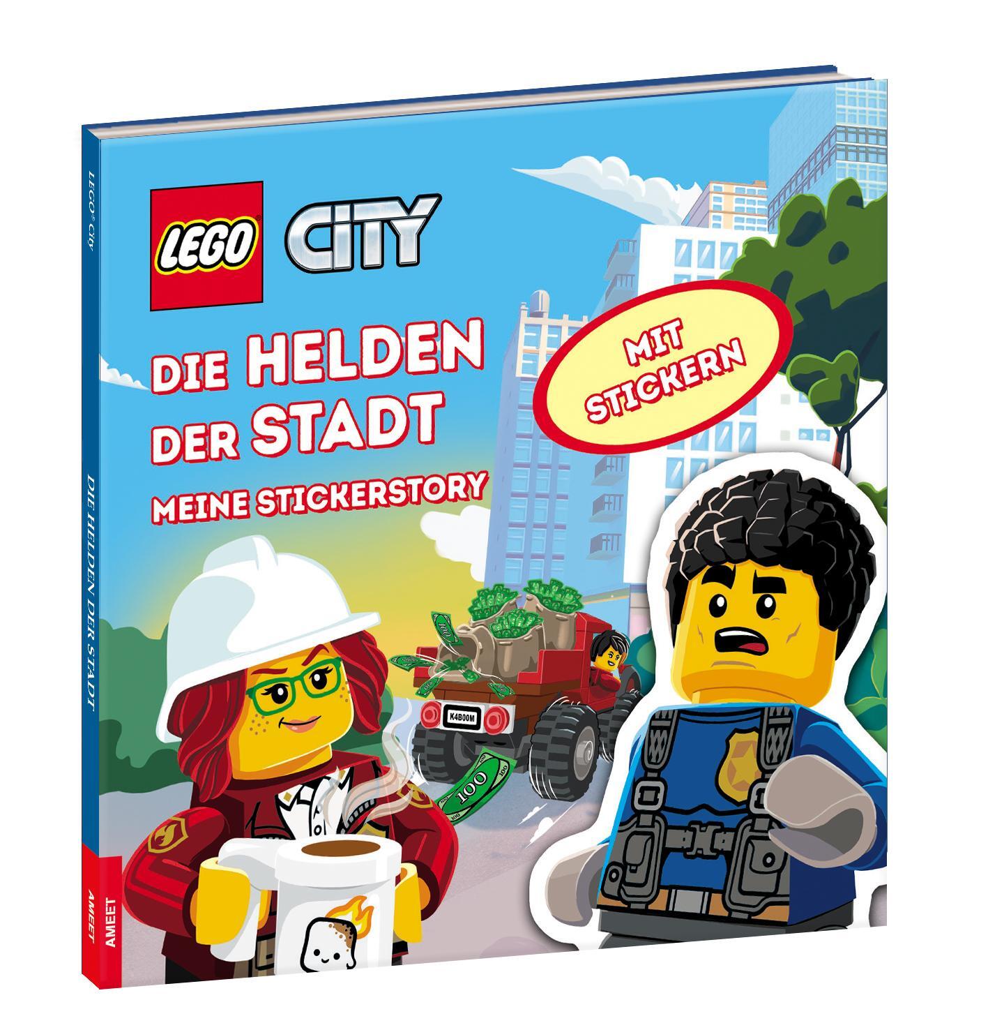 Cover: 9783960807506 | LEGO® City - Die Helden der Stadt - Meine Stickerstory | Taschenbuch
