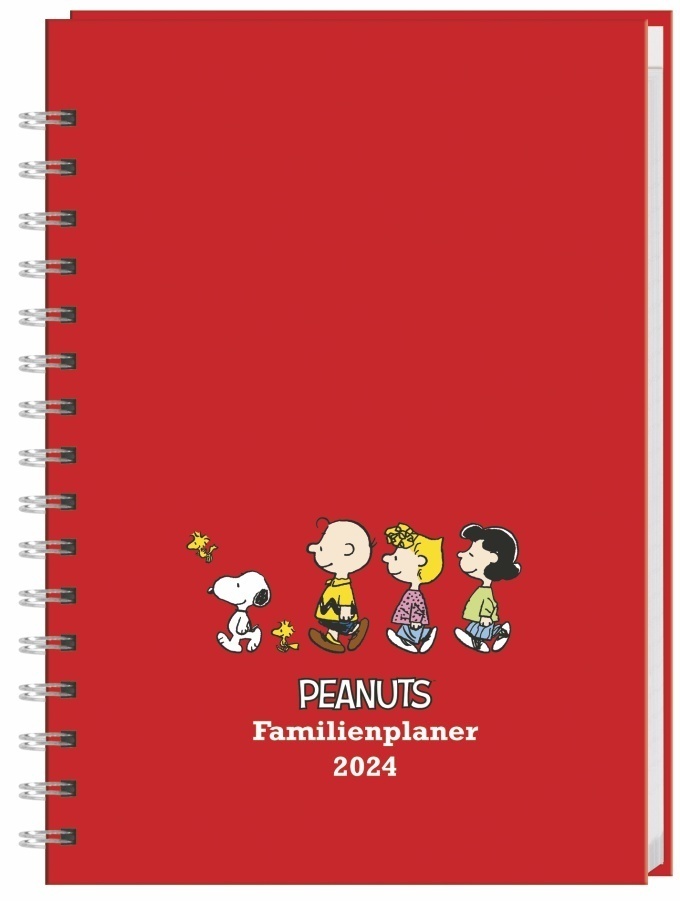 Cover: 9783756401116 | Peanuts Familienplaner Buch A5 2024. Familienkalender mit 5...