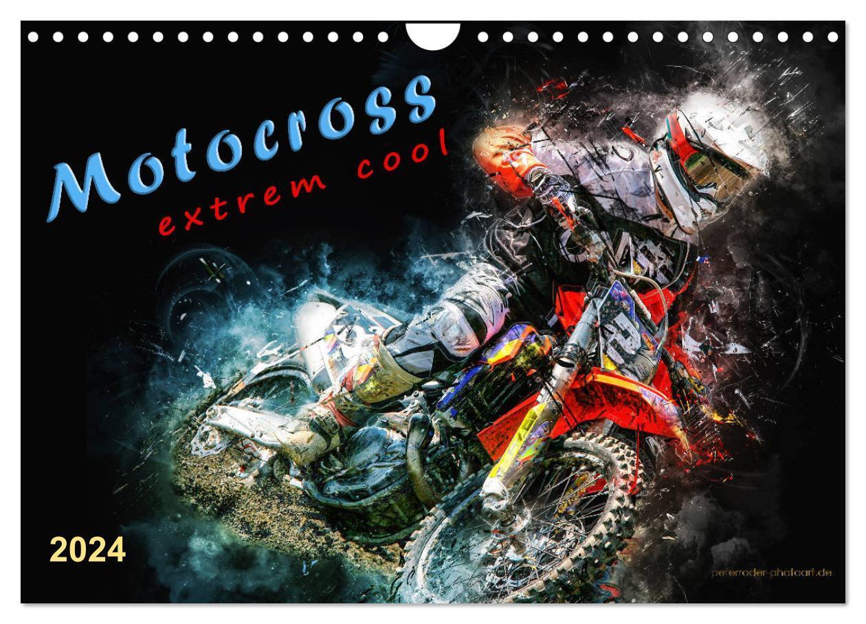 Cover: 9783675690981 | Motocross - extrem cool (Wandkalender 2024 DIN A4 quer), CALVENDO...