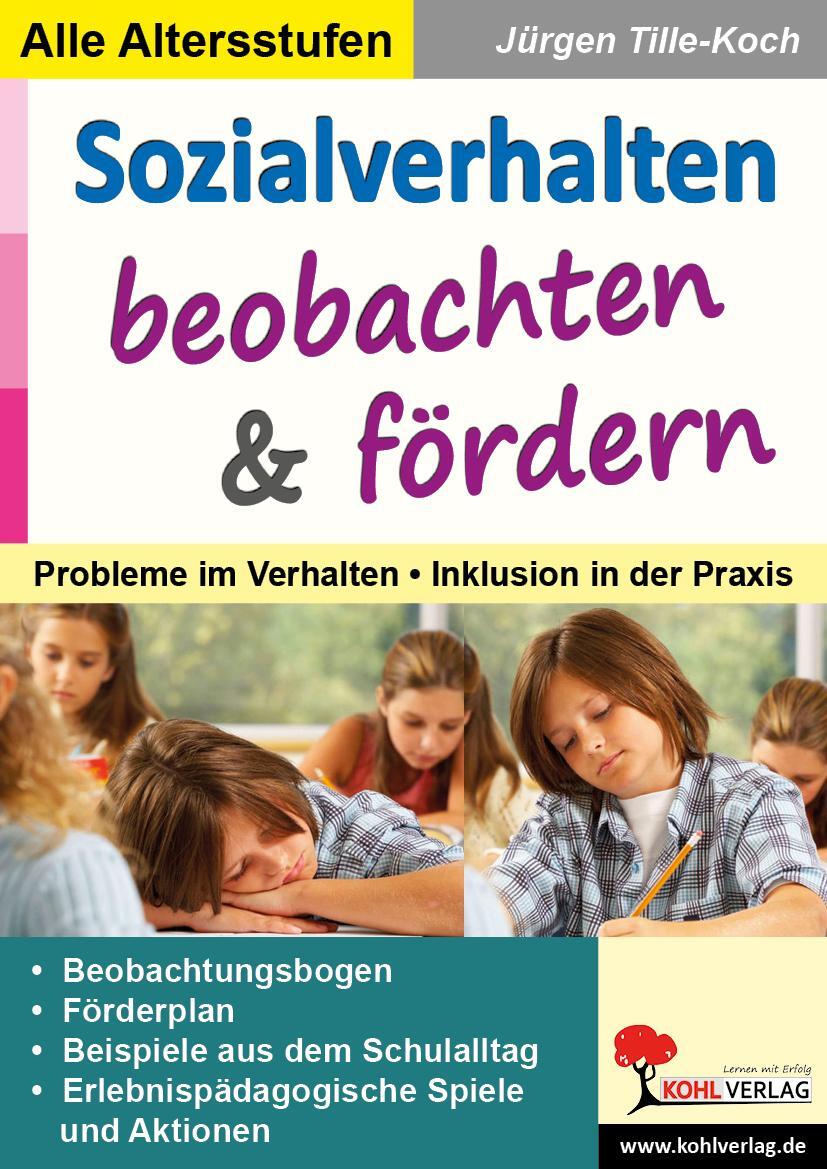 Cover: 9783866326866 | Sozialverhalten beobachten und fördern | Jürgen Tille-Koch | Broschüre