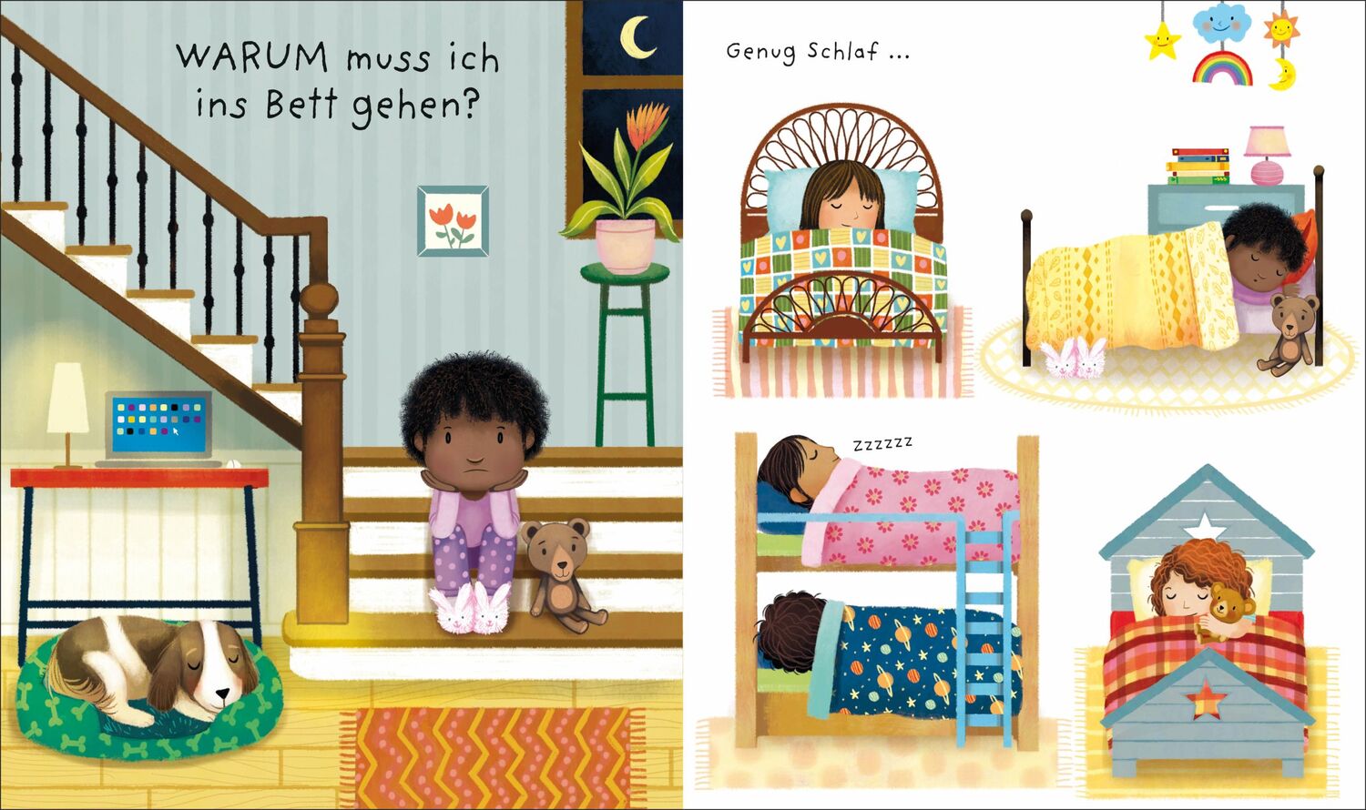 Bild: 9781789419269 | Warum muss ich ins Bett? | Katie Daynes | Buch | 12 S. | Deutsch