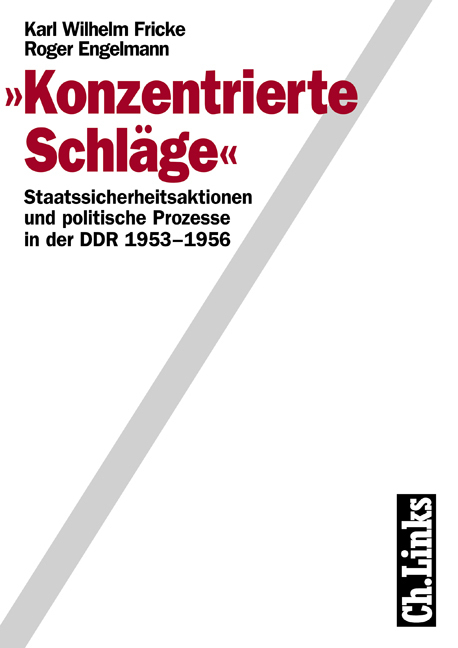 Cover: 9783861531470 | 'Konzentrierte Schläge' | Karl Wilhelm Fricke (u. a.) | Taschenbuch