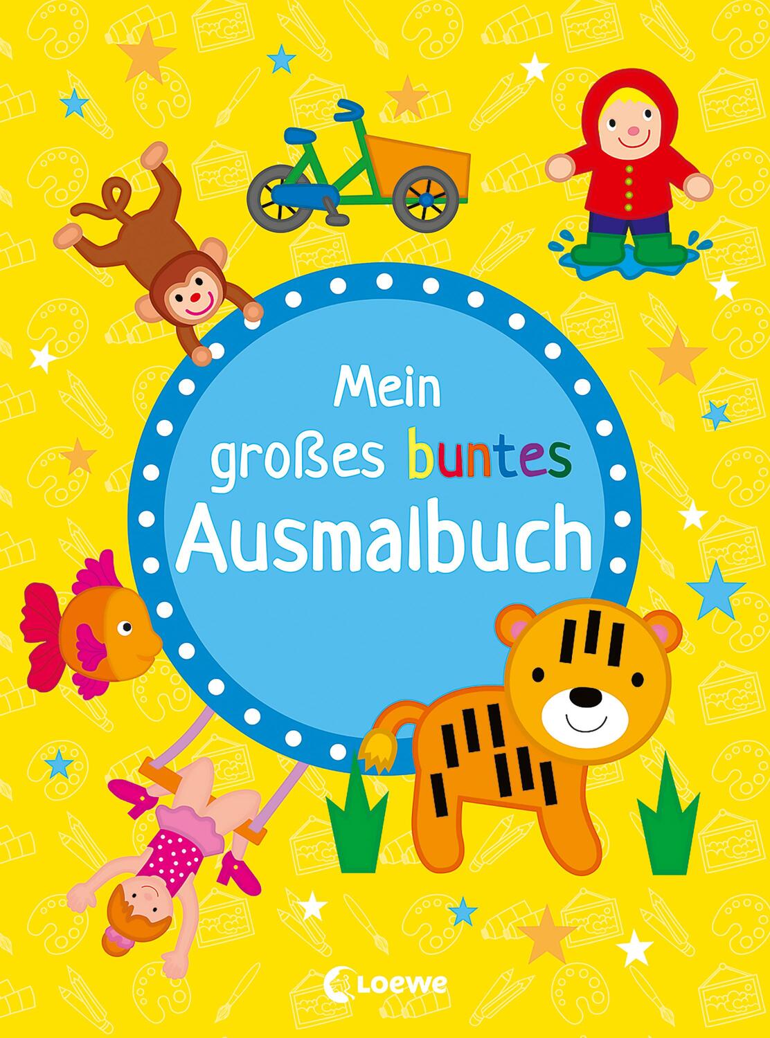 Cover: 9783743214446 | Mein großes buntes Ausmalbuch (Tiger) | Taschenbuch | Deutsch | 2022