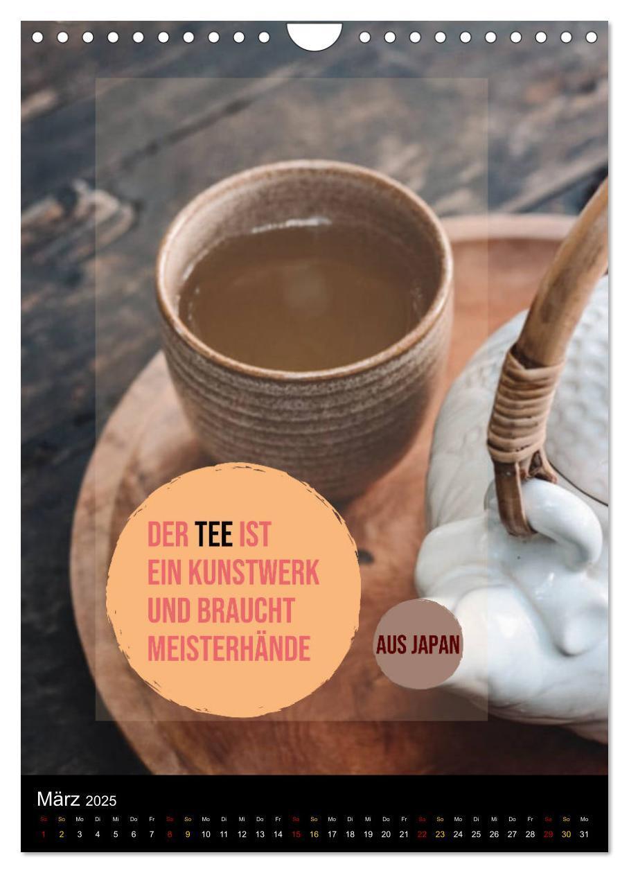 Bild: 9783435942664 | TEE Weisheiten und Zitate (Wandkalender 2025 DIN A4 hoch), CALVENDO...