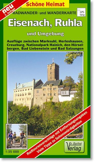 Cover: 9783895911125 | Eisenach, Ruhla und Umgebung 1 : 35 000. Radwander-und Wanderkarte