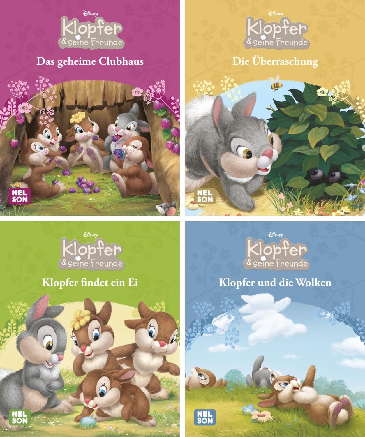 Cover: 9783845120430 | Nelson Mini-Bücher: 4er Disney Klopfer 1-4 | Box | Nelson Mini-Bücher