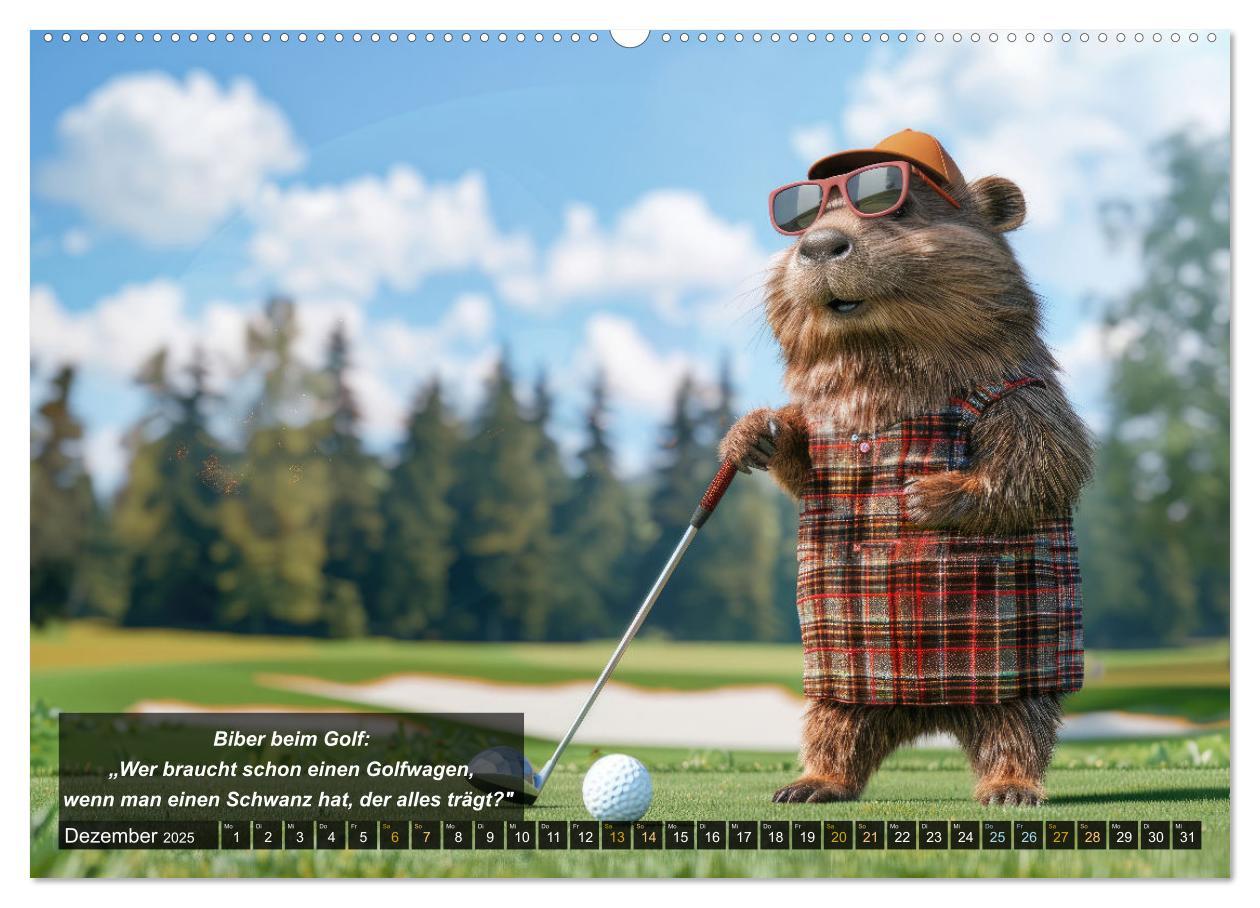 Bild: 9783457155523 | Der tierisch lustige Golfkalender (Wandkalender 2025 DIN A2 quer),...