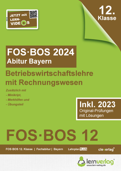 Cover: 9783743001084 | Abiturprüfung FOS/BOS Bayern 2024 Betriebswirtschaftslehre mit...