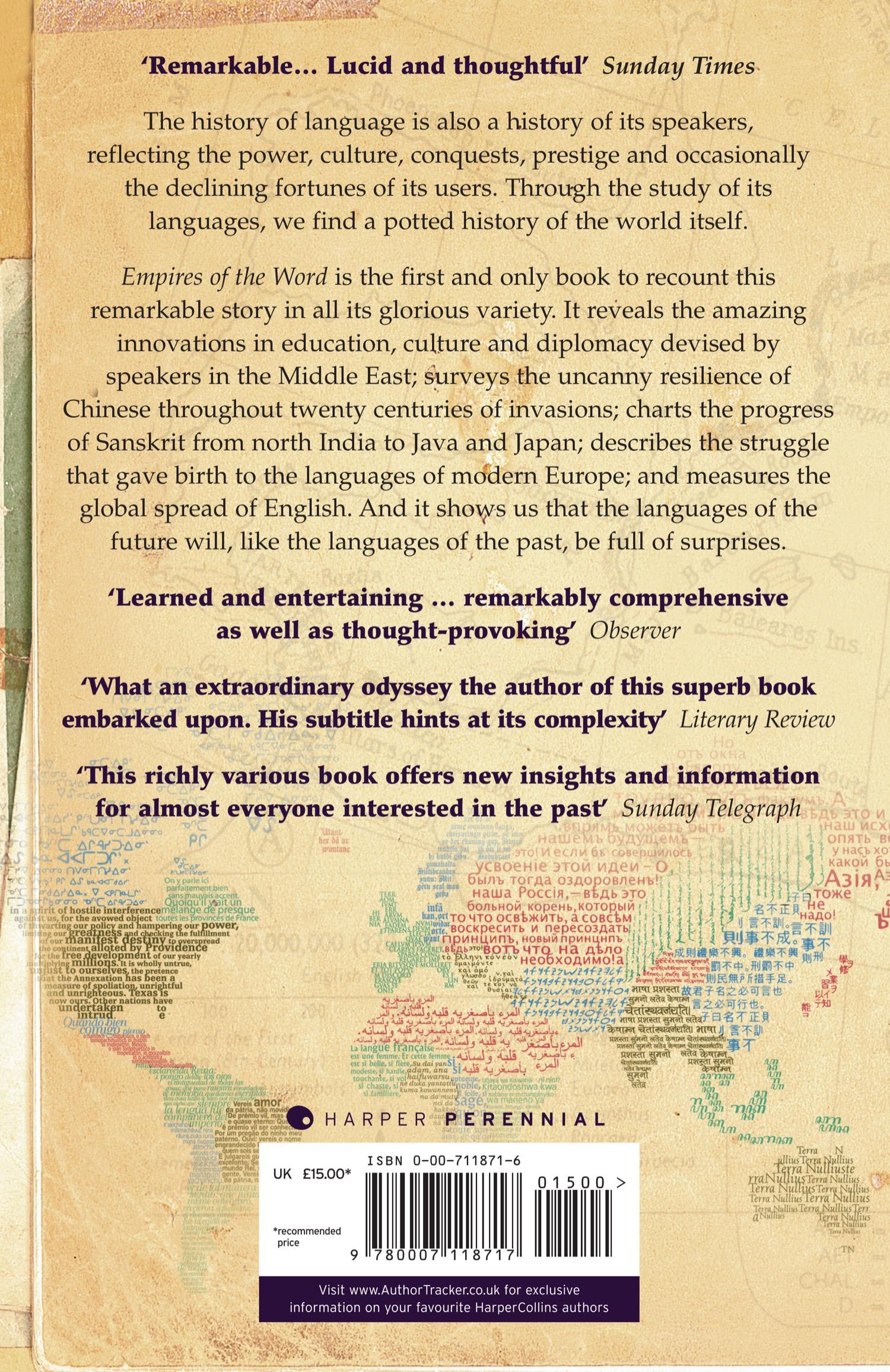 Rückseite: 9780007118717 | Empires of the Word | A Language History of the World | Ostler | Buch